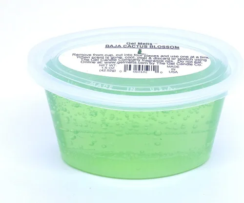 Vista 3 de Baja Cactus Blossom Aroma Gel Melts para calentadores y quemadores de The Gel Candle Company Peel, MELT and Enjoy