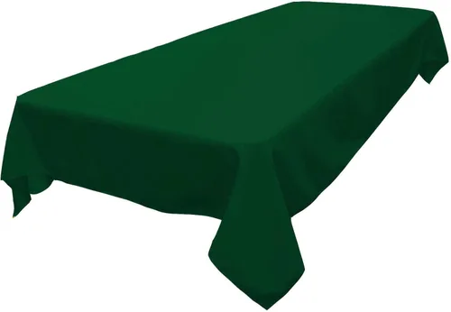Vista 239 de LA Linen Mantel rectangular lavable de popelín de poliéster, resistente a las manchas y a las arrugas, cubierta de mesa 60x84, mantel de tela