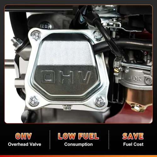 Vista 8 de Motor de Gasolina, Motor de Go Kart de 4 Tiempos 6.5 HP, Motor de Gasolina de Un Cilindro Refrigerado por Aire para Honda GX160 OHV Arranque Manual