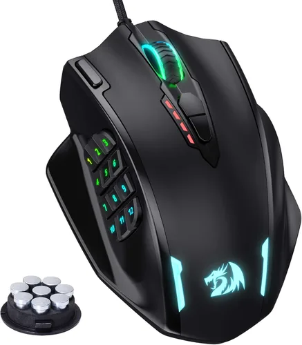 Vista 2 de Redragon Paquete de teclado para juegos M908 MMO Mouse K585