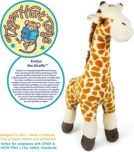 Vista 2 de TigerHart Evelyn The Giraffe - Peluche de 11 pulgadas