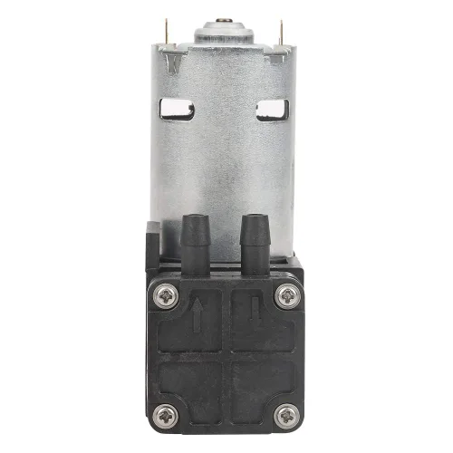 Vista 9 de Mini bomba de vacío sin aceite de DC 24V, pequeña bomba sin aceite de -85KPa 40L/min para aire de gas