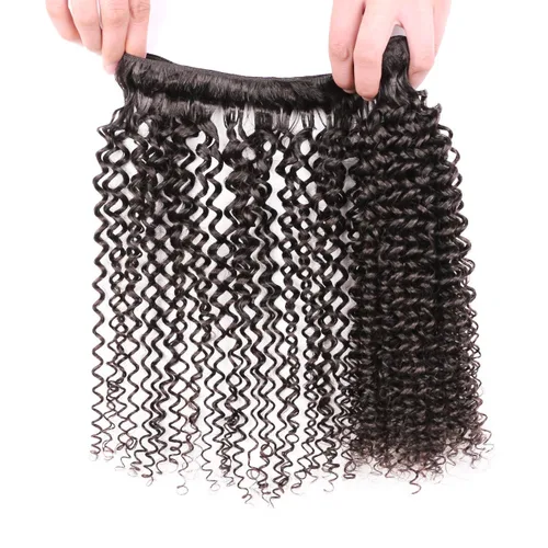 Vista 8 de ISEE Hair 9A grado mongol rizado extensiones de pelo virgen, paquete de cabello humano un paquete, rizado, rizado virgen 100 % cabello humano