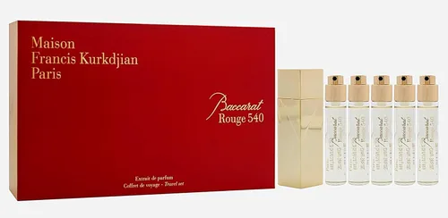 Vista 3 de Baccarat Rouge 540 Juego de Viaje de Maison Francis Kurkdjian para Unisex - Juego de Regalo de 6 Piezas 5 x 0.37 Extrait De Parfum Spray (Repuesto)
