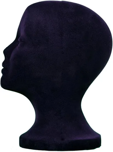 Vista 4 de 12 piezas A1Pacific de 11 pulgadas de terciopelo negro como el maniquí de espuma de estilo maniquí peluca sombrero de exhibición gafas