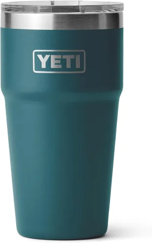 Vista 12 de YETI Rambler - Vaso apilable de 20 onzas, acero inoxidable, aislado al vacío con tapa MagSlider Verde mar