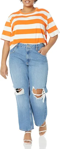 Vista 7 de The Drop Camiseta corta de manga corta con cuello redondo Sydney para mujer