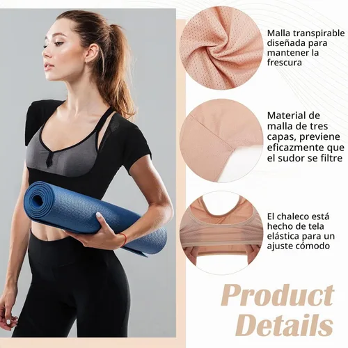 Vista 4 de Handepo 6 piezas de chaleco de sudor para axilas transpirables a prueba de sudor almohadillas para mujer protector de axilas