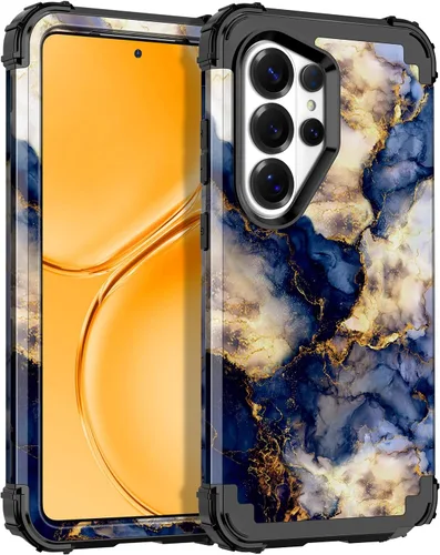 Vista 10 de Casetego Funda para Galaxy A16 5G, Tres Capas de Alta Resistencia Robusta a Prueba de Golpes, Protección Completa Rugosa de PC Duro + Parachoques