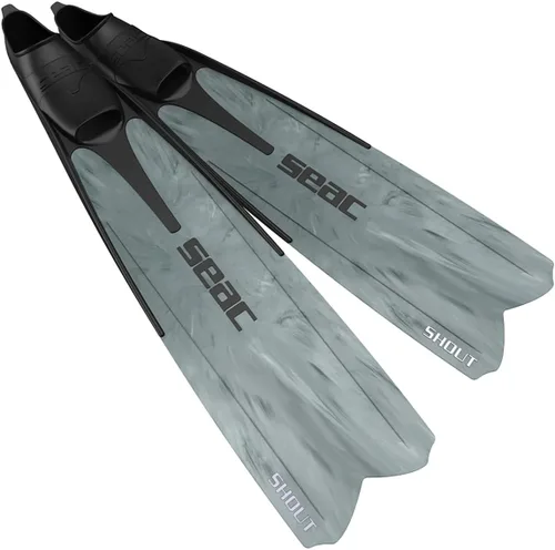 Vista 9 de Seac Shout, Aletas Largas para Buceo, Pesca Submarina y Buceo Libre, Fabricadas en Italia
