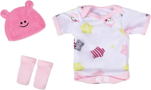 Vista 3 de CARANOVO 3 juegos de accesorios para muñecas de bebé, ropa y sombrero para muñeca de 10 pulgadas, accesorios para regalo de muñeca