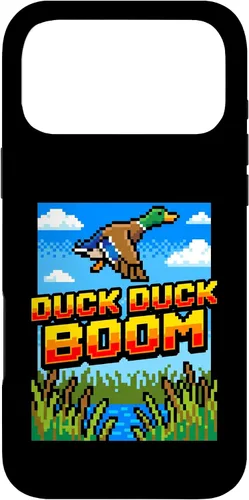 Vista 22 de Funny Duck Hunting Pixel Art Retro Gamer 8-Bit Arcade Boom Caso para iPhone 16
