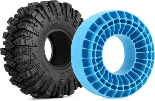 Vista 7 de INJORA Inserto de goma de silicona para neumático de 4.646-4.803 in, diámetro exterior de 4.75 pulgadas, azul