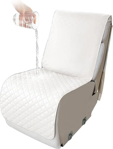 Vista 11 de HDCAXKJ Fundas impermeables 100% impermeables para sofá reclinable en forma de L, lavable, acolchada y suave para perros y mascotas, 1 funda de Negro
