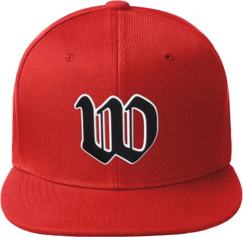 Vista 828 de Daxton Gorra clásica con visera de billete plano con letras del alfabeto inglés antiguo de la A a la Z