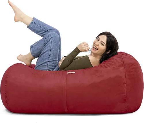 Vista 15 de Jaxx Lounger Jr. Puff Azul