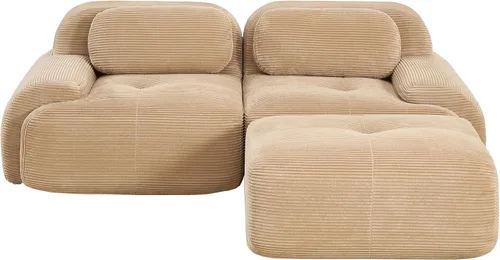 Vista 30 de Sofá comprimido moderno de espuma viscoelástica de 82 pulgadas, sofás seccionales grandes de 2 plazas para sala de estar, sofá modular Cloud que