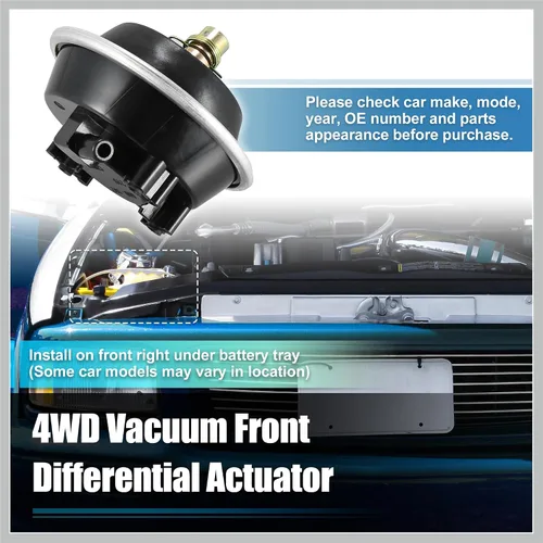 Vista 3 de Actuador de vacío diferencial delantero 4WD de tracción en las 4 ruedas 25031740 para Chevrolet S10 Blazer 1983-2005 para Pontiac 6000 1988-1990