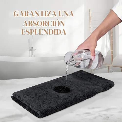Vista 5 de Toallas de mano blancas clásicas para baño [paquete de 12] Toallas de mano de algodón a granel para gimnasio, cocina y spa, 16x27 pulgadas, toallas
