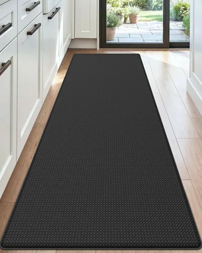 Vista 27 de DEXI Alfombrillas de Cocina Acolchadas Anti Fatiga, 17x59, Alfombra de Pasillo para Estar de Pie Impermeable, Espuma Viscoelástica Cómoda Acolchada
