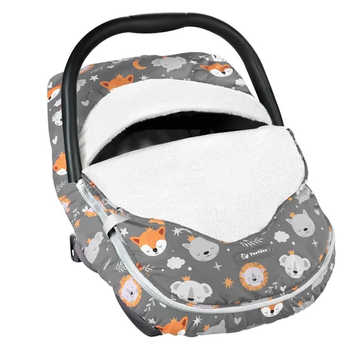 Vista 7 de Yoofoss Funda para Asiento de Coche de Bebé Cubiertas de Capota de Asiento de Coche de Invierno para Proteger al Bebé del Viento Frío, Funda
