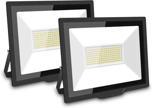 Vista 14 de SKYWORLD Paquete de 2 focos LED de 10 W para exteriores, luces de seguridad de 1000 lúmenes, lámpara exterior de 6000 K, luz blanca diurna, IP66