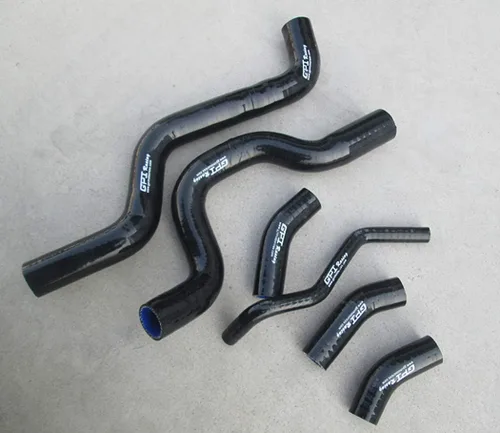 Vista 7 de Para SUZUKI SV650 SV 650 K3 2003-2014 manguera de radiador de silicona 2004 2005 2006 2007 (negro)