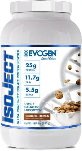 Vista 18 de Evogen Isoject - Aislado de proteína de suero Proteína de suero en polvo ultra pura con enzimas encendedoras, BCA y EAA Absorción y recuperación