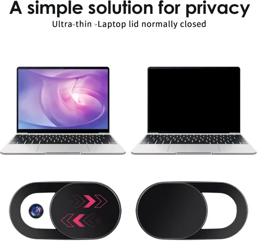 Vista 6 de 60 fundas para cámara para laptop, cubierta frontal ultrafina para teléfono, fuerte adherente, cubierta deslizante para cámara web, fundas