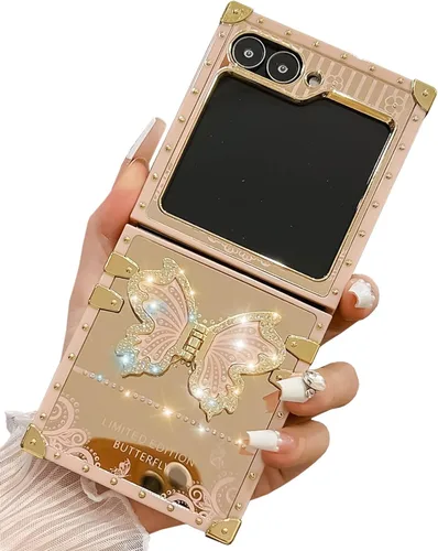 Vista 74 de Funda Rectangular de Lujo Femenina Compatible con iPhone 16 Pro Max Diseñada con Soporte de Anillo de Diamante con Función de Atril
