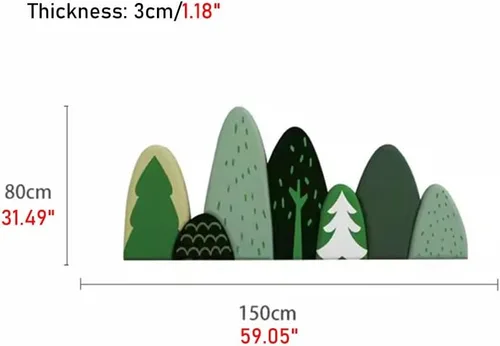 Vista 2 de Paneles de pared 3D de poliuretano impermeable 3D, papel tapiz suave anticolisión para niños, relleno de pared autoadhesivo, para escuelas/jardines