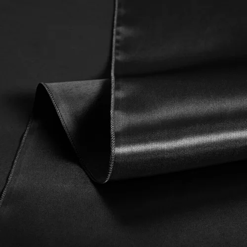 Vista 7 de 1 paquete de mantel de satén negro, 58 x 102 pulgadas, rectangular