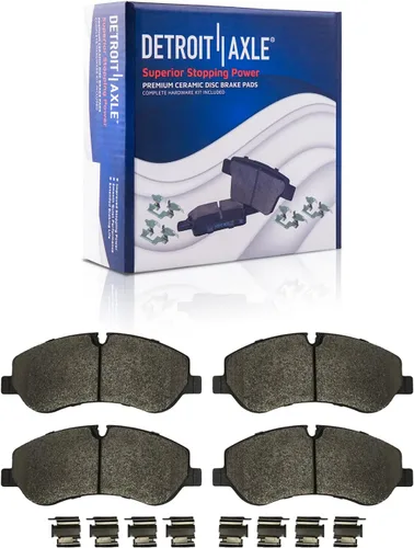 Vista 145 de Detroit Axle - Pastillas de Freno Traseras de Cerámica Izquierda Reemplazo de Pinza para Silverado Sierra Suburban 1500 Tahoe Yukon Escalade ESV EXT