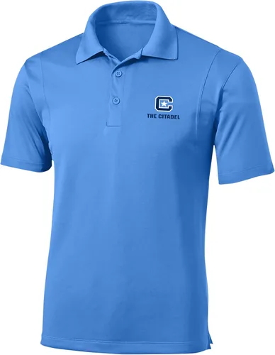 Vista 53 de Polo atlético de micro piqué NCAA para hombre Prime con cuello propio