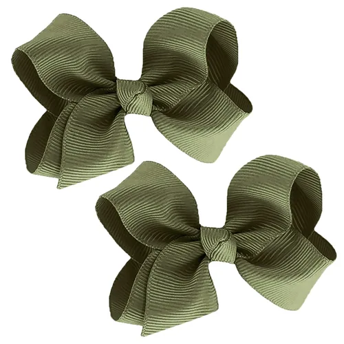 Vista 38 de WD2U - Juego de 2 lazos pequeños de grogrén de 3 pulgadas, pinzas de cocodrilo para bebé (verde manzana)