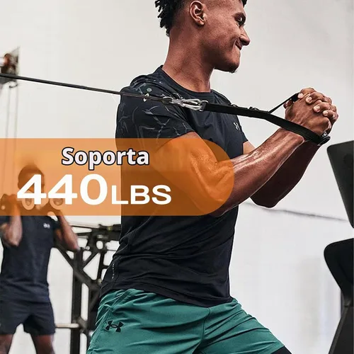 Vista 4 de 2 piezas de extensión de cable para gimnasio, accesorios de reemplazo para máquina de cable, accesorios de polea de cable para gimnasio - cuerda