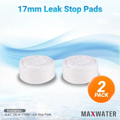Vista 2 de Max Water Detector de fugas – Almohadilla expansible para válvula de cierre de ósmosis inversa (0.669 in) – Paquete de 2