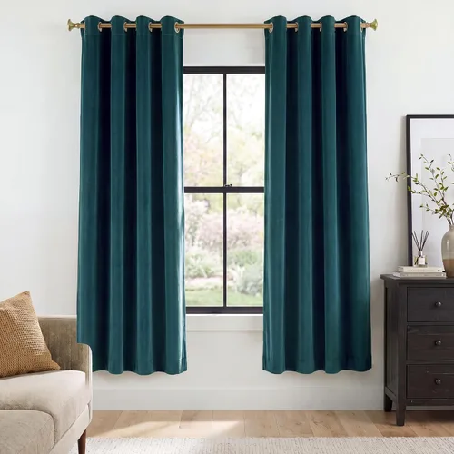 Vista 49 de StangH Cortinas de terciopelo gris de 84 pulgadas para oscurecer la habitación, con aislamiento térmico, cortinas gruesas y pesadas para sala