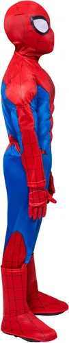 Vista 4 de Marvel Spider-Man Deluxe Youth Costume Muscle Jumpsuit