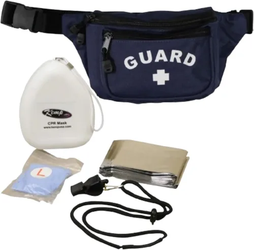 Vista 4 de Kemp USA Riñonera con Lifeguard Essentials Supply Pack, Negro -, Riñonera