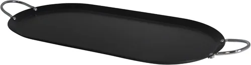 Vista 15 de IMUSA USA, Comal Grande Redondo de Acero al Carbono Negro con Asas de Baquelita, 14" Revestimiento de superficie antiadherente, asas de baquelita