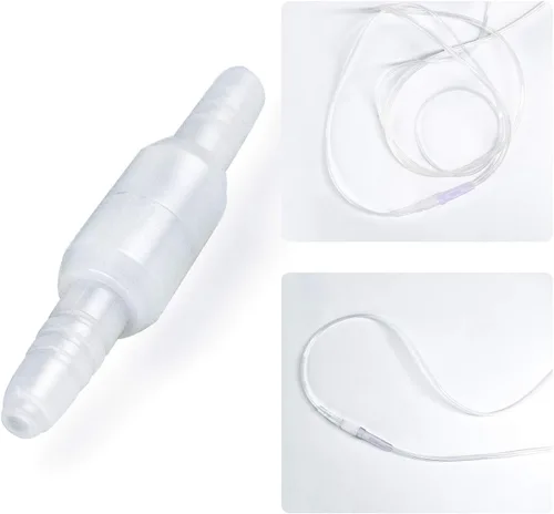 Vista 2 de 5 paquetes de conectores giratorios de tubos de oxígeno para tubos de oxígeno, conector giratorio de tubo de oxígeno, evita enredos del tubo