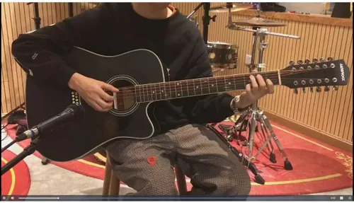 Vista 6 de Takamine G Series GD30CE-12 Dreadnought – Guitarra acústica-eléctrica, color negro