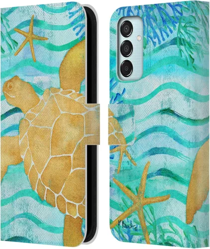 Vista 12 de Head Case Designs Officially Licensed Paul Brent Agate Mermaid Coastal Leather Wallet Case Compatible with Samsung Galaxy M15/F15 5G