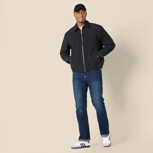Vista 6 de Amazon Essentials Chaqueta bomber ligera y elástica con cremallera para hombre