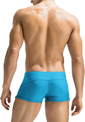 Vista 3 de Coofandy - Traje de baño para hombre con bolsillo con cierre de cremallera.