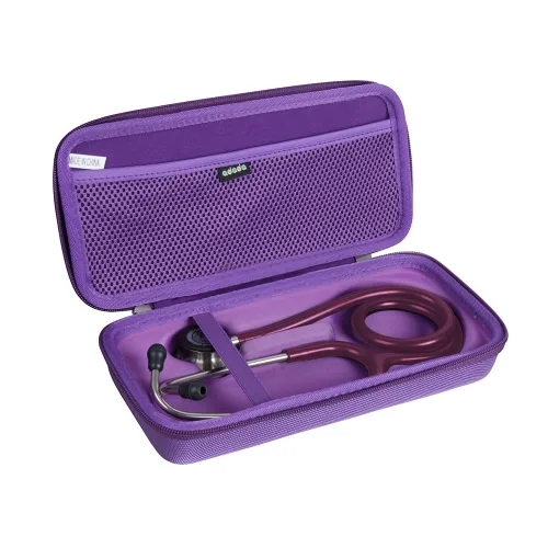 Vista 8 de Adada Estuche rígido de viaje para estetoscopio de monitoreo 3M Littmann Classic III (negro)