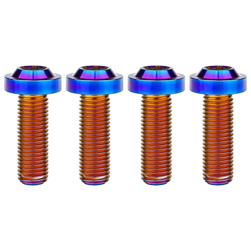 Vista 17 de Titanium M10 Torx Head Bolt (M10x10mm Pitch 1.25mm, Black) 10 15 20 25 30 35 40 45 50 55 60mm Pitch 1.25/1.5mm Screw Pack of 4