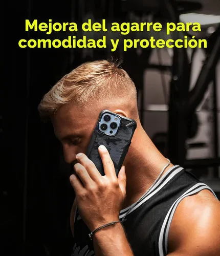 Vista 3 de Ringke - Funda para iPhone 13 Pro Max [Fusion-X Camo Negro]