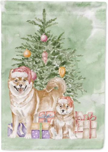 Vista 29 de Caroline's Treasures CK8213GF Bulldog Inglés #2 Regalos de Navidad y árbol de jardín Bandera de buzón Bandera decorativa para patio exterior, patio